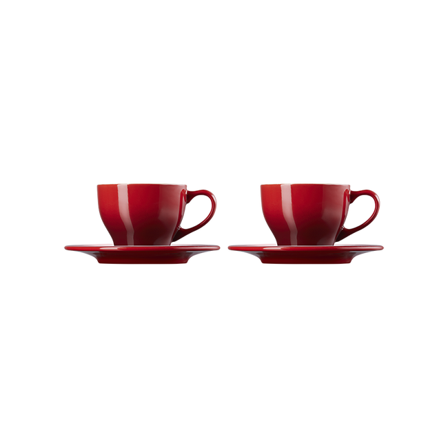 Cappuccino Cups and Saucers, Set of 2, view 1